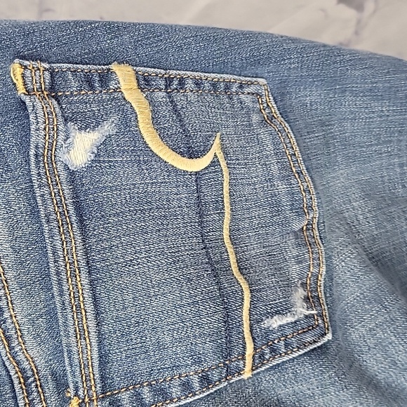 American Eagle Outfitters Kick Boot Super Stretch Distressed Jeans 10 - Picture 10 of 14